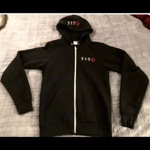 Eddie Van Halen 5150 Action Hoodie Sweatshirt Mens Sz S embroidered EVH RARE NEW